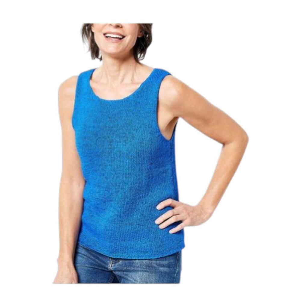 Candace Cameron Bure Women's Summer Sweater Tank Top Cobalt - Regular